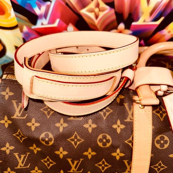 🛑SOLD🛑🧳✈️🏝Authentic Louis Vuitton Keepall Bandouliere 55 Luggage Bag Monogr… - Picture 14 of 16